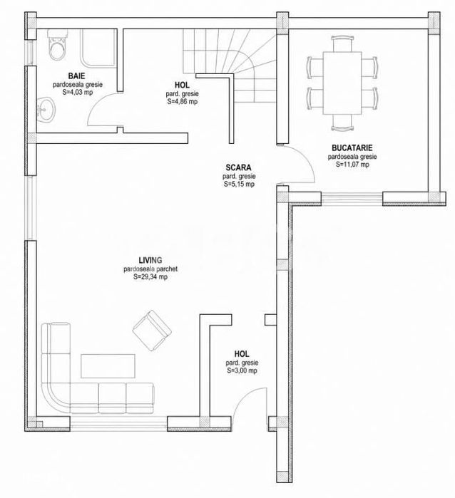 Casa de vanzare 4 camere 110mpu 2 parcari zona Lidl Arhitectilor
