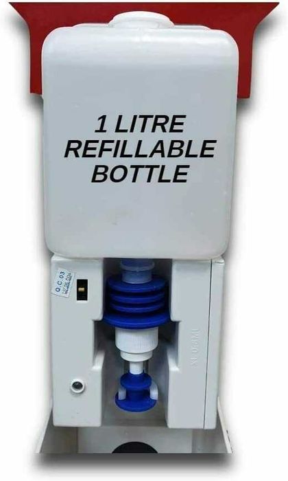 Безконтактен Диспенсър за Дезинфектант със Стойка и Включени Батерии