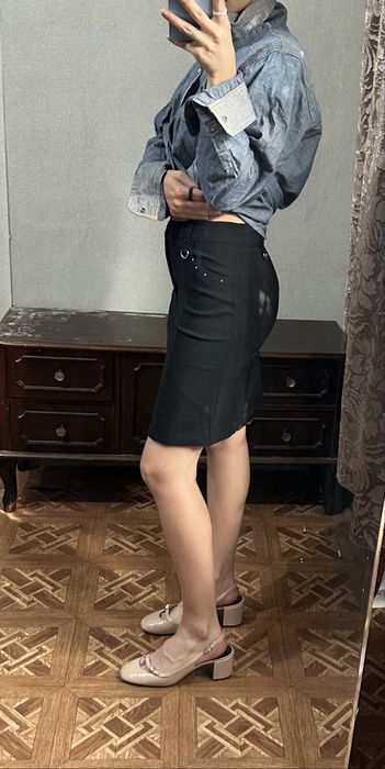 Рубашка джинсовая/Юбка черная