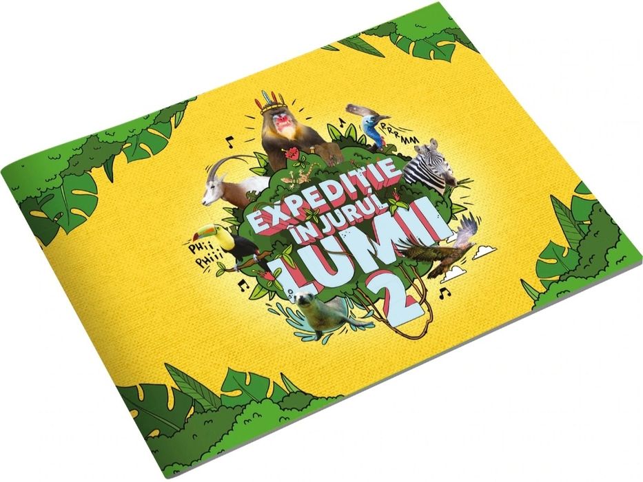 Album NOU "Expeditie in jurul lumii 2" - animale Mega Image