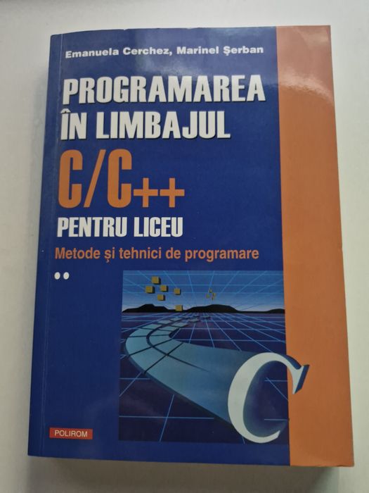 Carte Programare C++ liceu