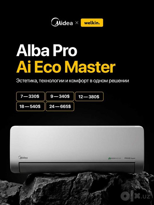 MIDEA ALBA kanditsionera aksya mavjud