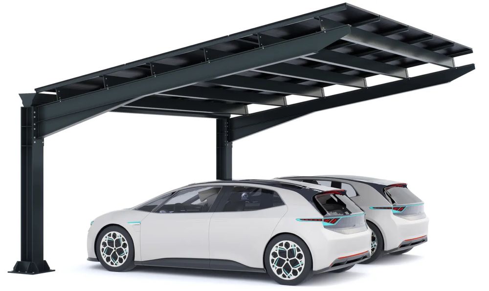 Suport panouri fotovoltaice - carport industrial/ structura metalica