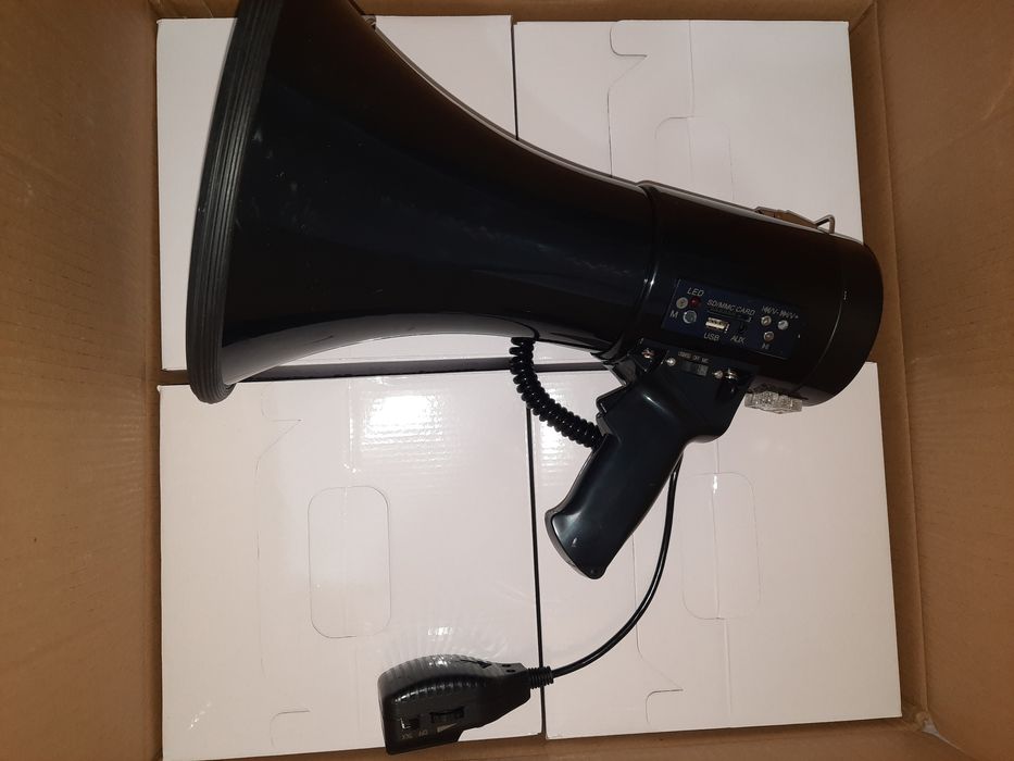 БЕПУЛ Доставка, АКЦИЯ Мегафон Рупор Громкоговоритель 50Ватт, megaphone