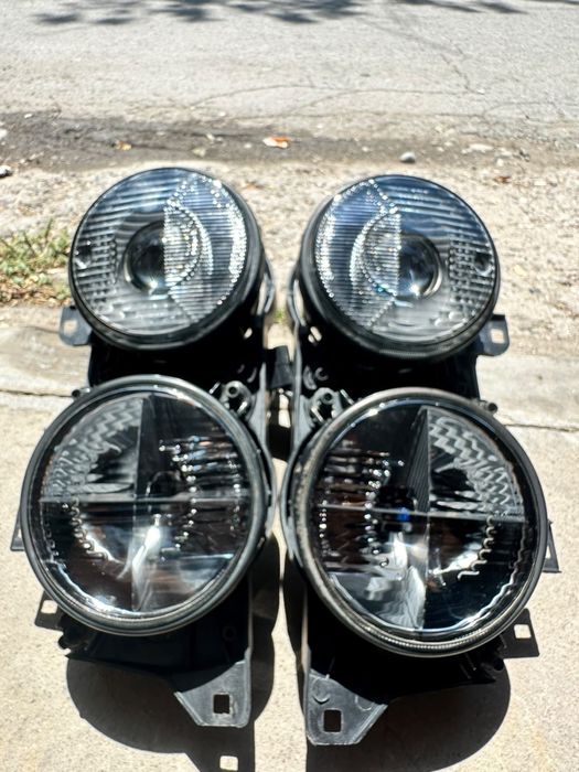 Фары Depo Black на БМВ Е32 Е34