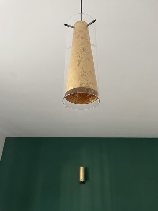 Set lustra pendul si aplica de perete Auriu Gold Pinto