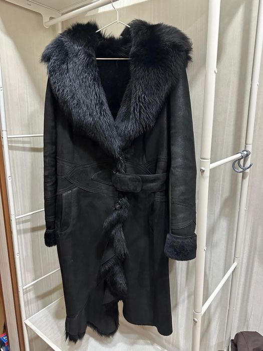 Дубленка натуральная (с башлыком из мех таскан)