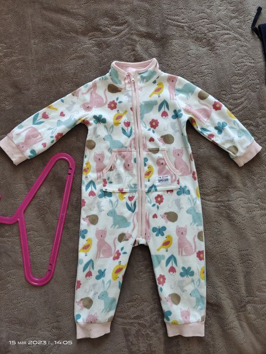 Флисовый комбинезон для девочки