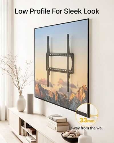 Нова Фиксирана стенна стойка за голям ТВ до 120" VESA 900x600 136кг
