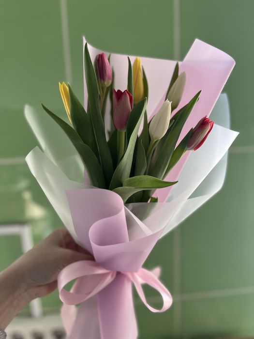 Свежие тюльпаны от 500 тенге