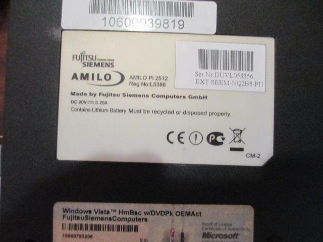 FujitsuSimens-Amilo Pi2512-на части