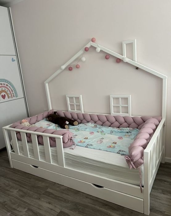 Детско легло - къщичка, тип Монтесори