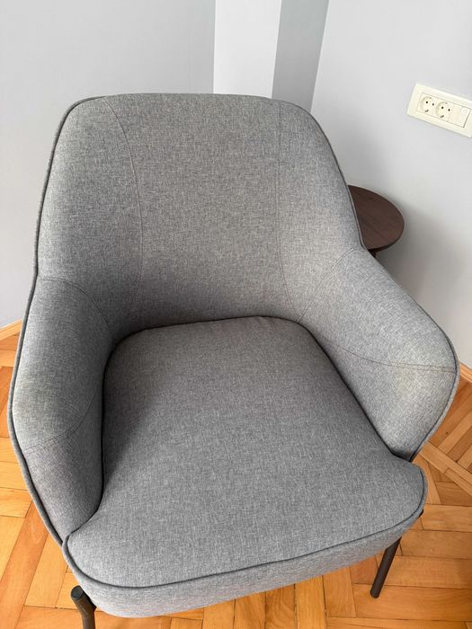 Vand set 2 x Fotilii POMOSE Ligh grey/black + 1 taburet