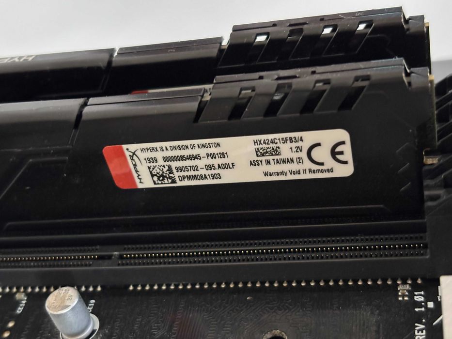 Kit i9-9900 + ASRock B365 PRO4 + 2x4gb Kingston DDR4 2400