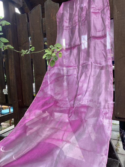 Esarfe roz din organza