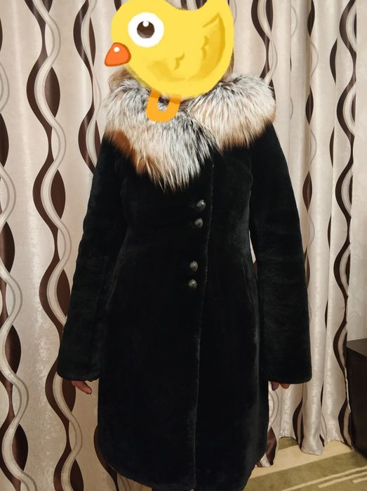 Шуба Мутон (цигейка) натуральный