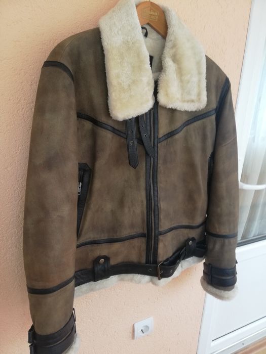 Geaca piele bărbati cu blana Empire Leather Xl