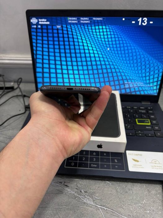 Iphone 11 64 gb 80% ideal karobka ochilmagan