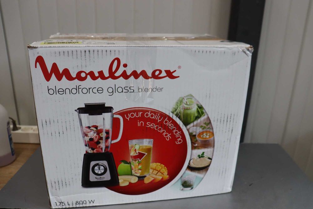 Блендер Moulinex BlendForce Glass 800W, стъклена кана, 1.75L