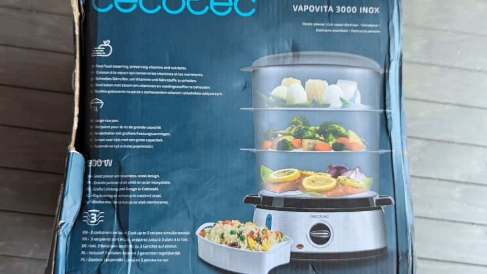 Aparat de gatit cu aburi , nou.