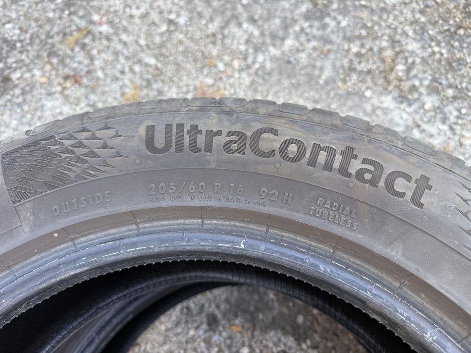 4бр. ОТЛИЧНИ Летни Гуми С Борд 205/60R/16 -CONTINENTAL- DOT:1025- 5.7мм+5.3мм * EV *