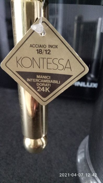 Посребрен к-т,антикварни предмети от Италия.