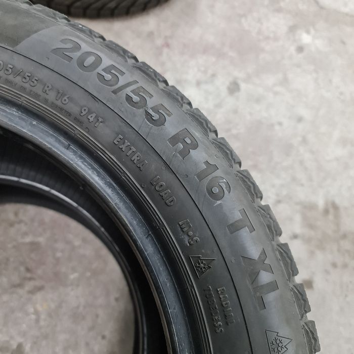 2x 205/55/16 M+S CONTINENTAL 6MM Stare impecabila