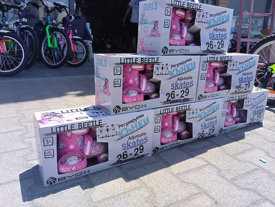 BYOX Детски кънки XS Little Beetle 26-29 Pinky Girl