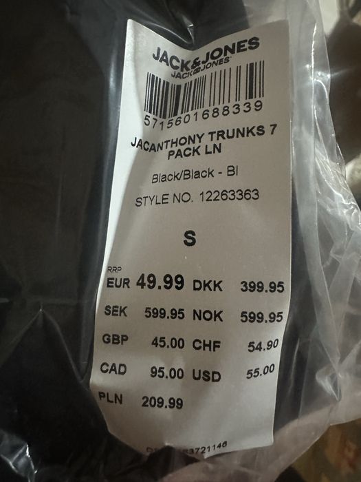 Boxeri 7 Pack Jack and Jones