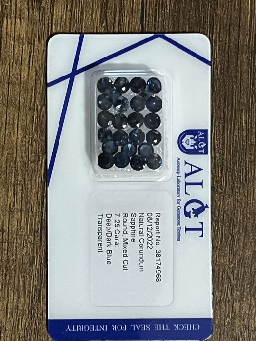 Сапфир 25 бр 7.29 карата