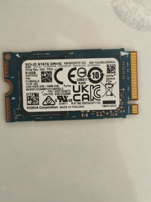 Ssd m2 nvme размер 2242 на 512 гб