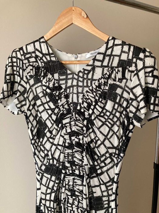 Rochie Max Mara, mărimea 42 IT, negru cu alb (nouă)