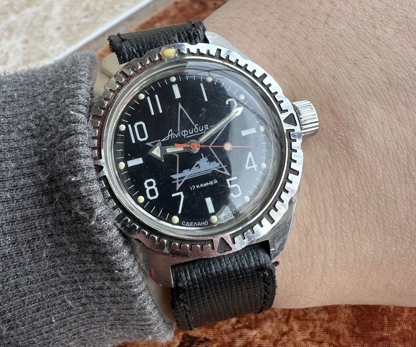 Сьветски механичен антимагнитен часовник Восток амфибия 78-82 г
