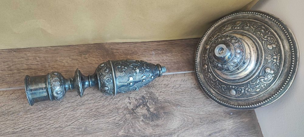 Старинен пoсребрен свещник WMF височина 21,5 см