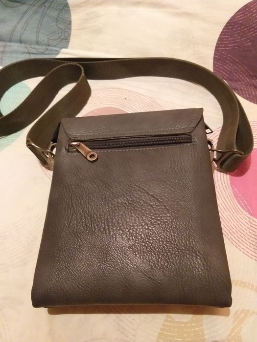 Мужская Кожанная Сумка Клатч на Плечо. "CANTLOR"