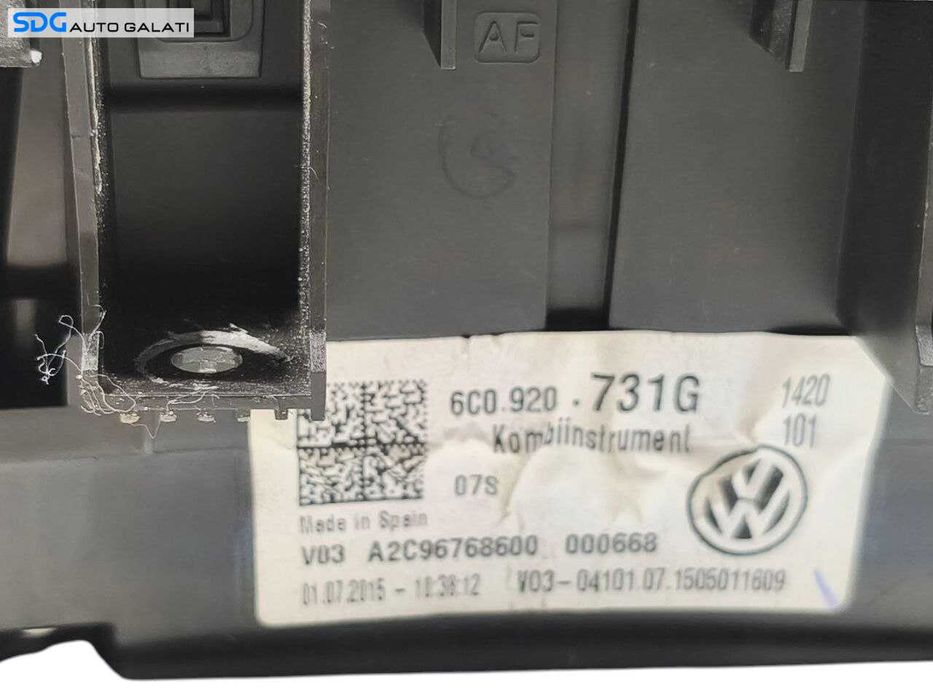 Ceas Ceasuri Cluster Instrumente Bord EUROPA Volkswagen Polo 6R 1.4 TDI 2009 - 2017 Cod 6C0920731G [LR1300]