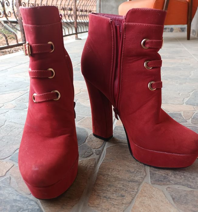 Botine dama catifea