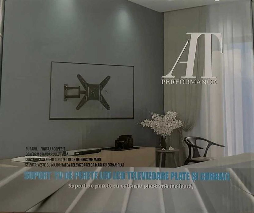 Suport Tv Ajustabil Cu Brat Diagonala14-55''Lcd,Led Plate Sau Curbate