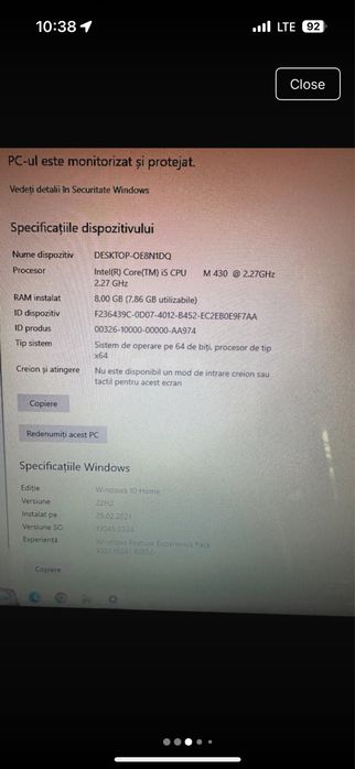 Laptop acer aspire 7740g