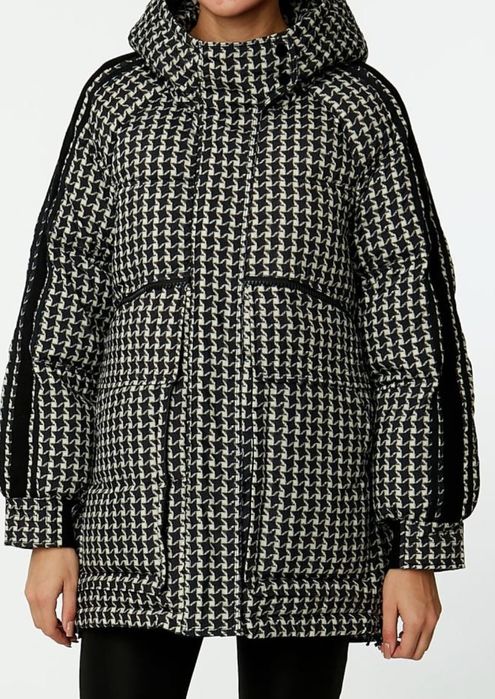 Куртка женская р.44-46 с принтом "гусиная лапка"