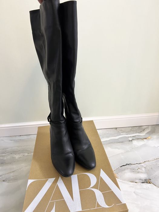 Cimze cu toc negre ZARA