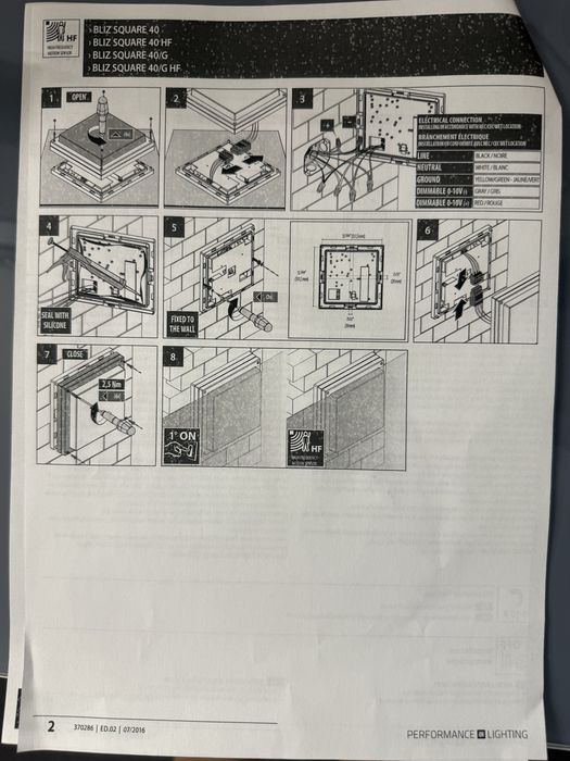 Oсветително тяло Performance in Lighting – Bliz Square 40
