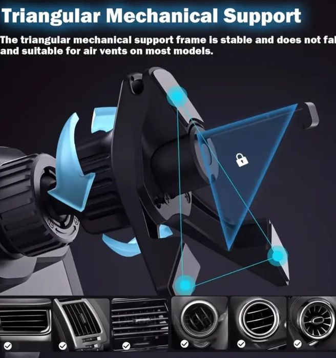 Incărcător auto telefon/tabletă- Wifi- inteligent- rotativ !