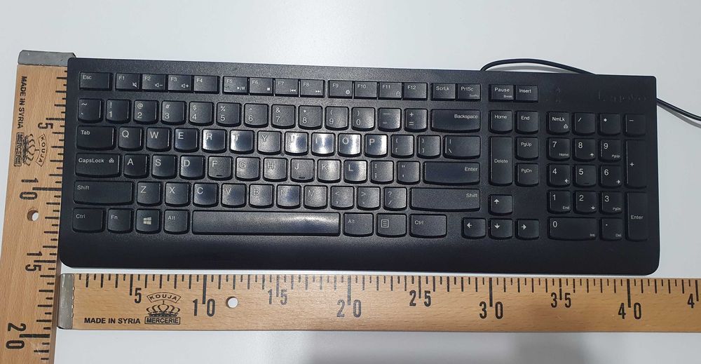 Tastatura Lenovo 300, Slim, Negru, USB
