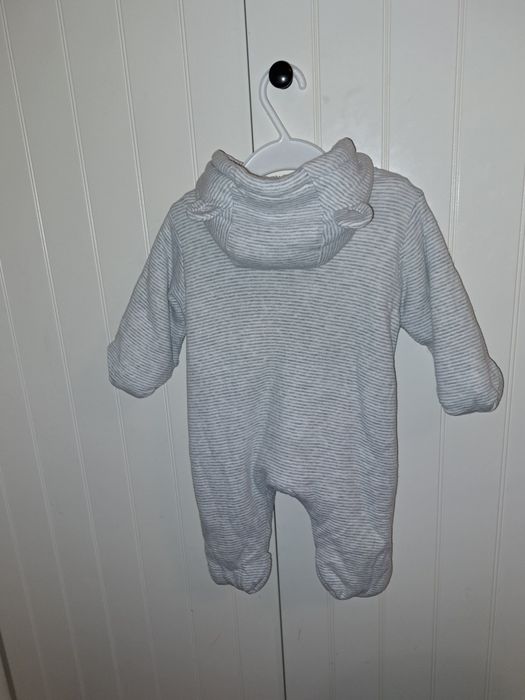 Salopeta H&M bumbac organic îmblănita - mărime 62