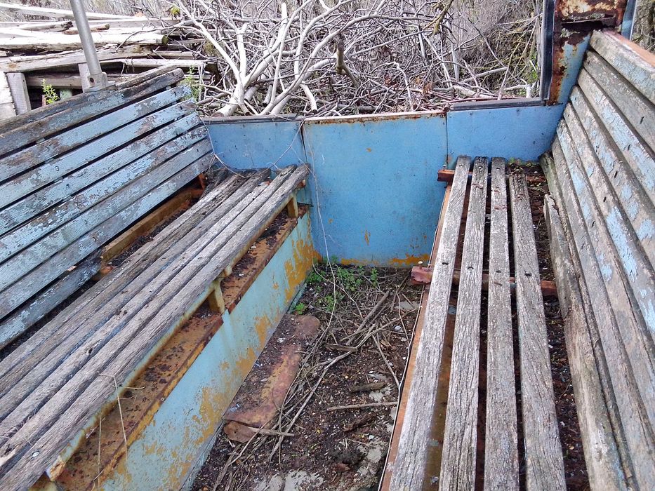 Мотокар- влекач с вагон, двигател перкинс за части или реставрация