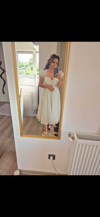 Rochie alba de cununie sau botez