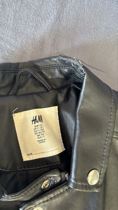 Дамско кожено яке HM