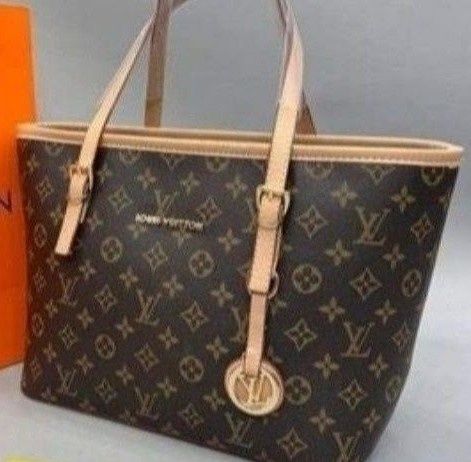 Geanta +portofel Louis Vuitton, model office,saculet, etichetă