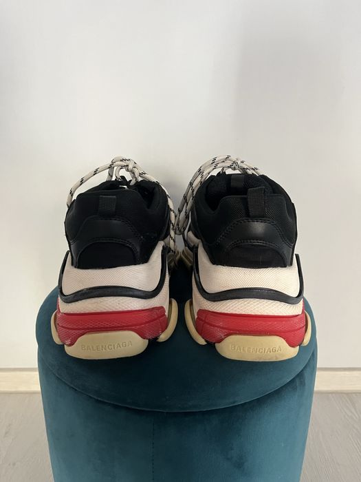 Balenciaga Triple S Black White Red mărimea 41